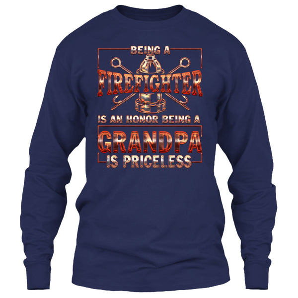 Being A Firefighter Is An Honor T Shirt, Being A Fgradnpa Is Princess T Shirt