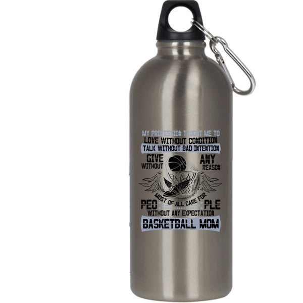 Basketball Mom 20 oz Stainless Steel Bottle,Best Gift For Mommy Outdoor Sports Water Bottle