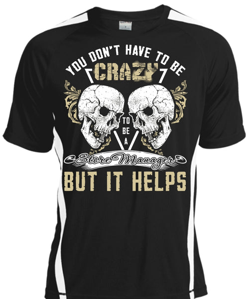 A black t-shirt with the shopify logo