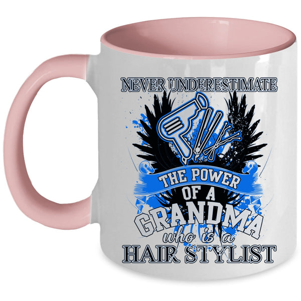 Funny Hairstylist Coffee Mug, Grandma Is A Hairstylist Accent Mug