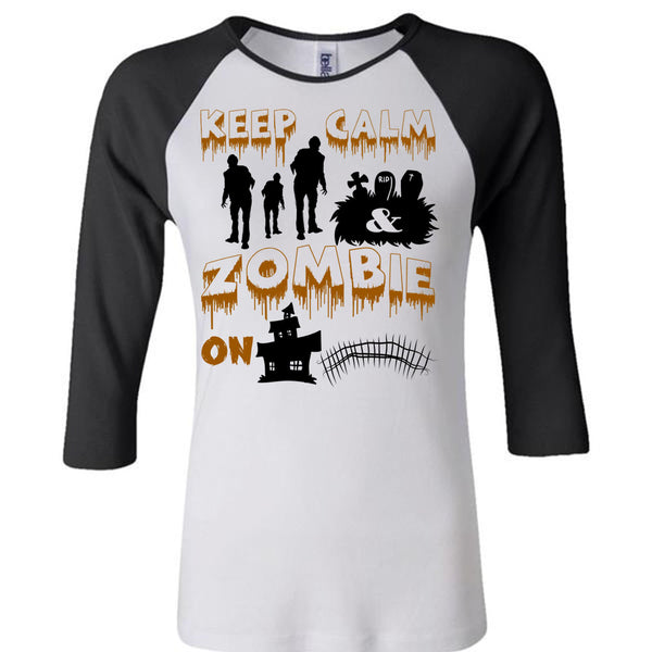 Keep Calm Zombie On T Shirt, Wait For Halloween T Shirt, Awesome T-Shirts