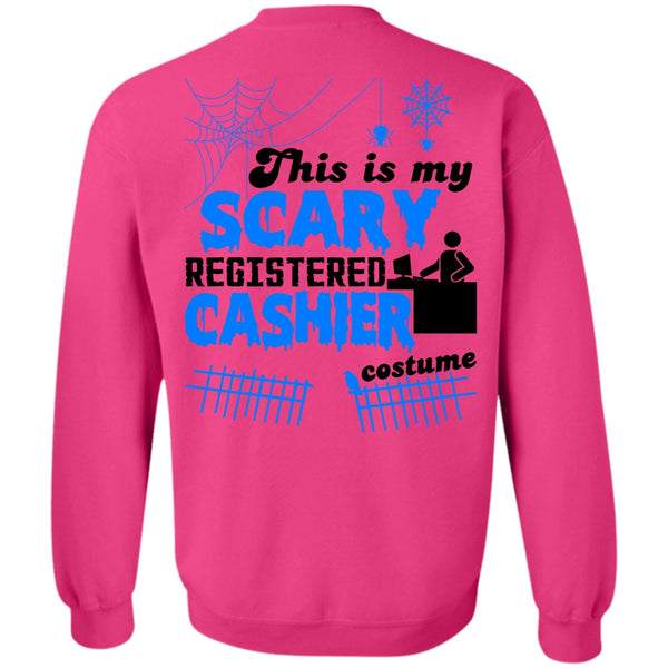 Wait For Halloween T Shirt, This Is My Scary Registered Cashier Costume Sweatshirt
