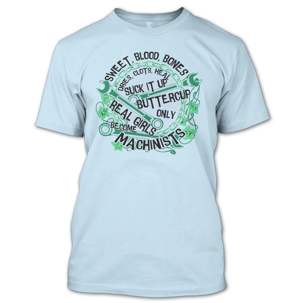 Sweet Blood Bones T Shirt, Coolest Mechanic Girls T Shirt