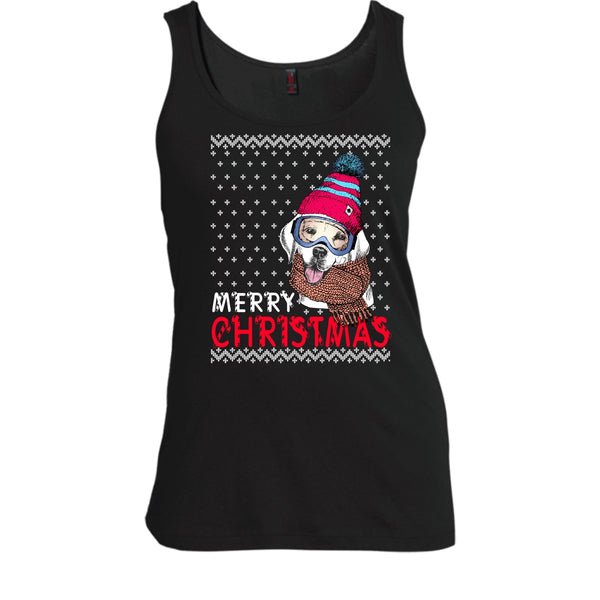 Dog Merry Christmas T Shirt, Coolest Dog Lover Tank Top
