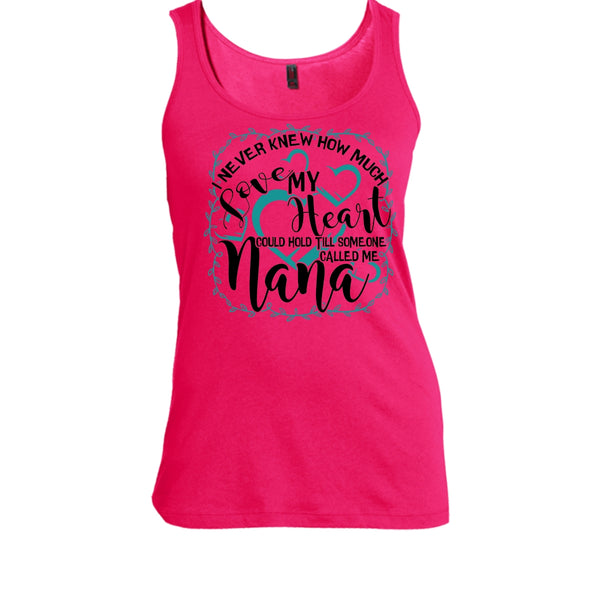 How Much Love My Heart T Shirt, Gift For Nana Tank Top