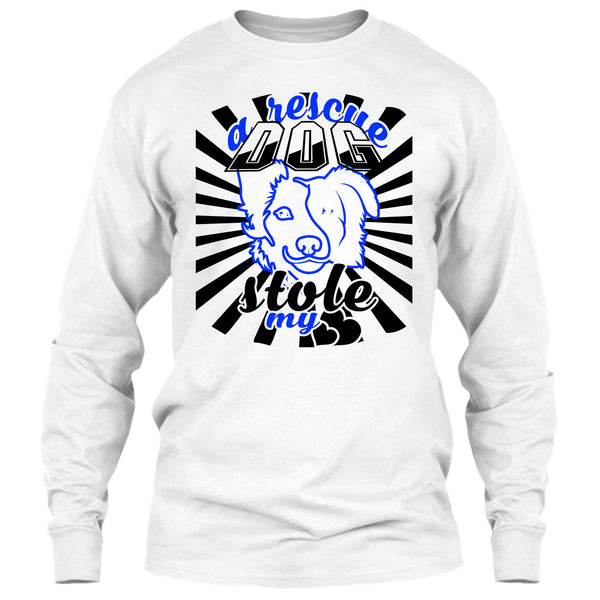 A Rescue Dog Stole My Heart T Shirt, Coolest Dog Mom T Shirt