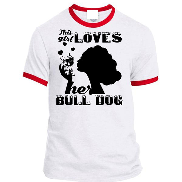 This Girl Loves Her Bulldog T Shirt, I Love Dog T Shirt, My Favorite T Shirt