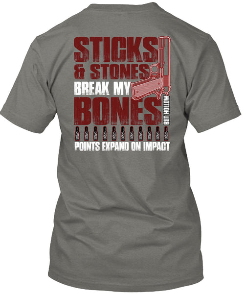 Sticks And Stones T Shirt, Being A Gunner T Shirt