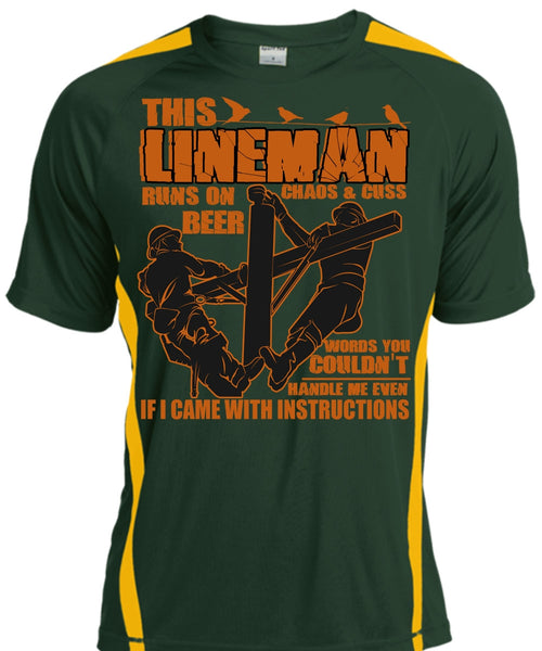 This Lineman Runs On Beer T Shirt, I Love Lineman T Shirt, Cool Shirt