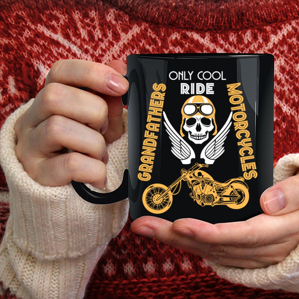 Only Cool Grandfathers Ride Motorcycles Coffee Mug, Cool Coffee Cup