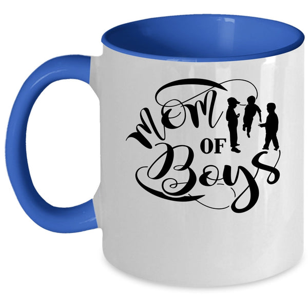 I Love My Son Coffee Mug, Mom Of Boys Accent Mug