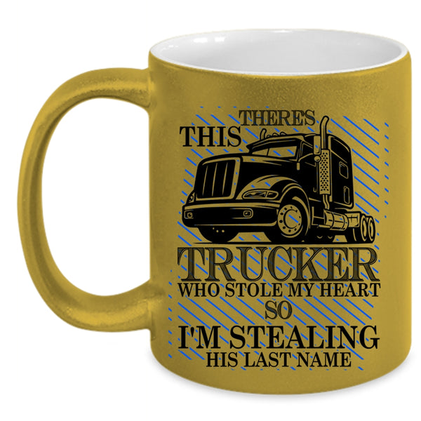 I'm Stealing His Last Name Coffee Mug, This Strucker Stole My Heart Accent Mug