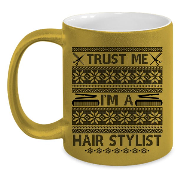 Christmas Tree Coffee Mug, I'm A Hair Stylist Accent Mug