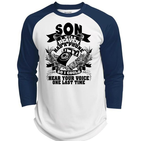 Son I Wish Heaven Had A Phone T Shirt, I Love Son T Shirt, Awesome T-Shirts  (Polyester Game Baseball Jersey)