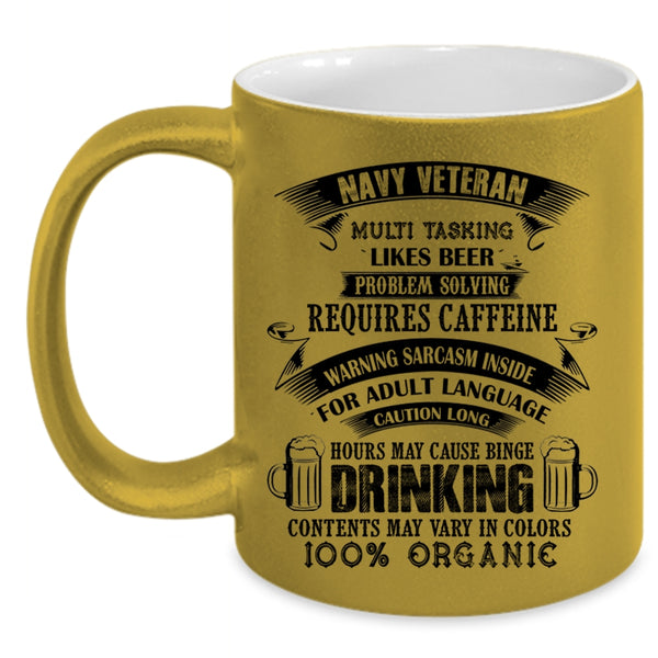 Funny Gift For Navy Veteran Coffee Mug, Navy Veteran Accent Mug