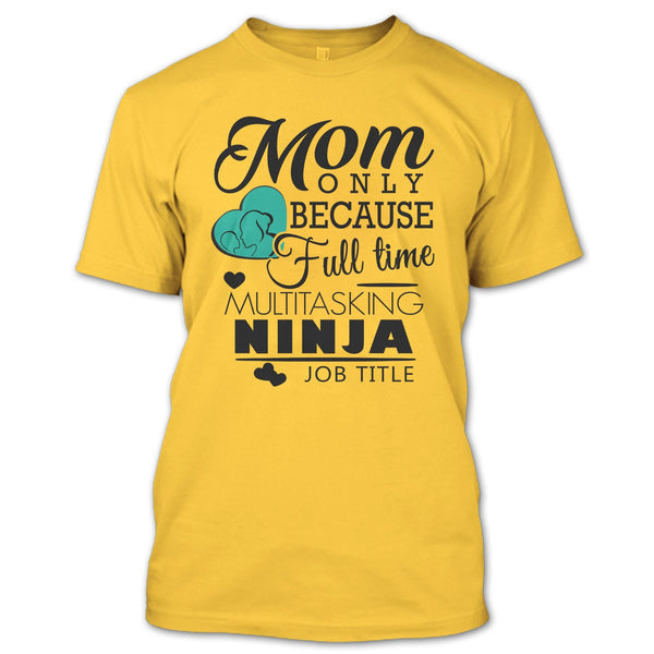 A black t-shirt with the shopify logo