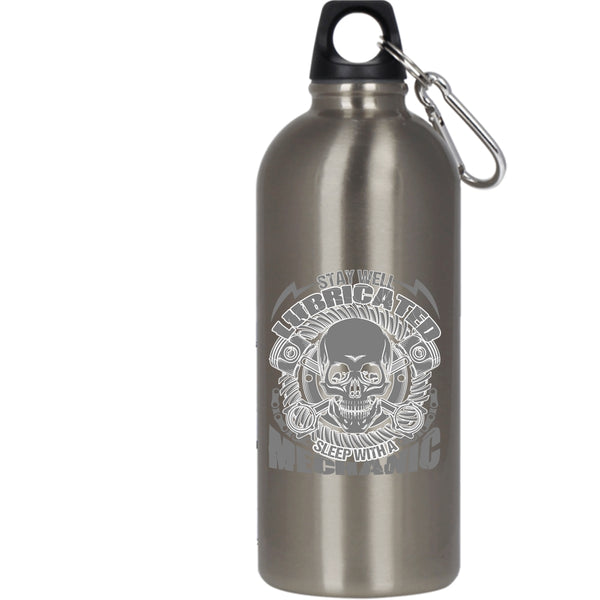 Saty Well Lubricated Sleep With A Mechanic 20 oz Stainless Steel Bottle,Cool Mechanics Outdoor Sports Water Bottle