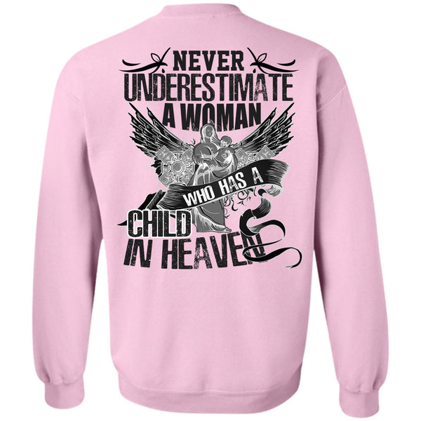 I Love Mom T Shirt, Woman Who Has A Child In Heaven Sweatshirt