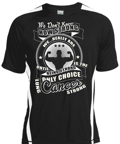 A black t-shirt with the shopify logo