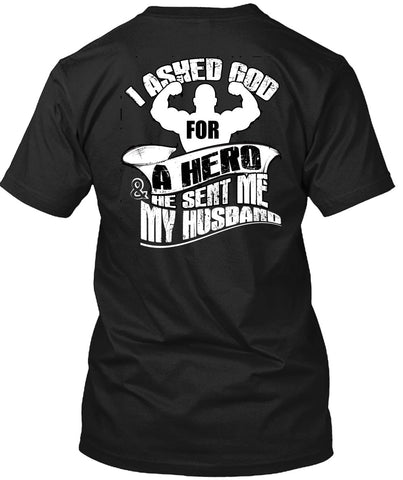 A black t-shirt with the shopify logo