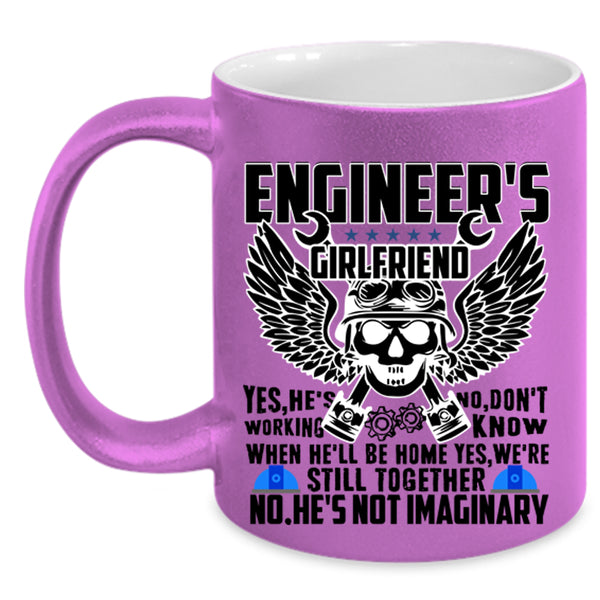 Pretty Girlfriend Coffee Mug, Engineer's Girlfriend Accent Mug