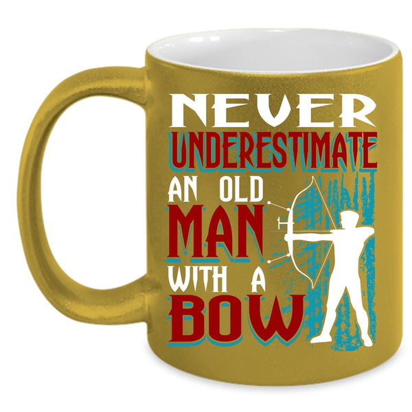 An Old Man With A Bow Coffee Mug, Awesome Grandpas Coffee Cup