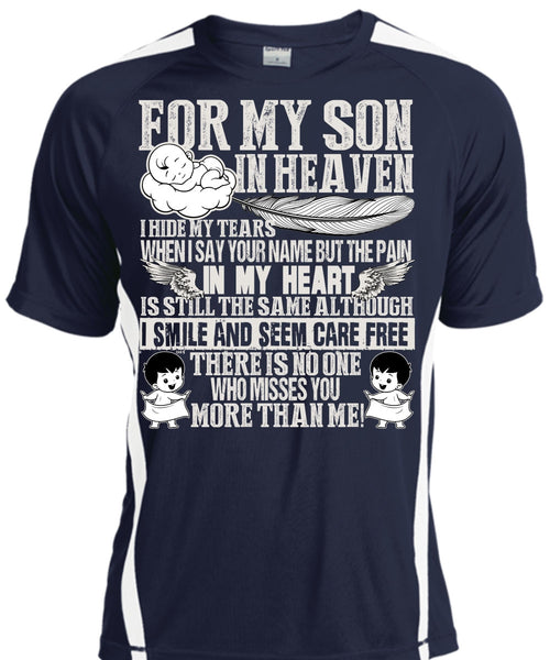 For My Son In Heaven T Shirt, Pain In My Heart T Shirt, Cool Shirt