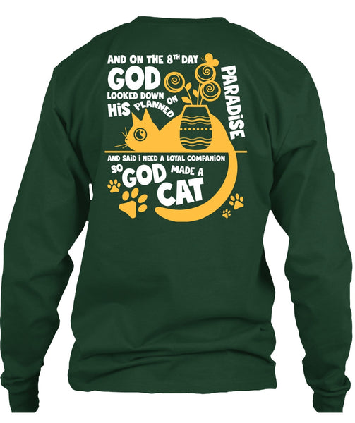 God Made A Cat T Shirt, His Planned On Paradise T Shirt