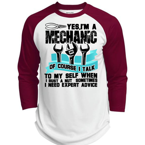 I'm A Mechanic T Shirt, I Need Expert Advice T Shirt, Awesome T-Shirts  (Polyester Game Baseball Jersey)