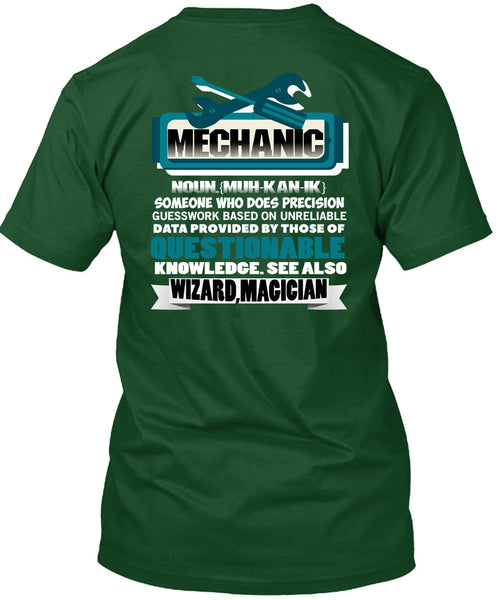Being A Mechanic T Shirt, Wizard Magician T Shirt