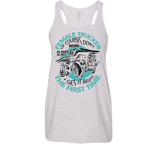 Female Trucker T Shirt, Coolest Female Trucker Tank Top