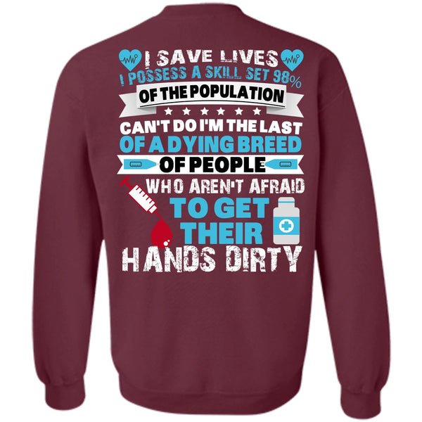 Being A Doctor T Shirt, I Love Nursing Sweatshirt