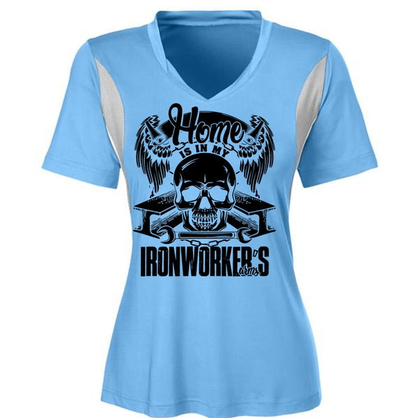 Home Is In My Ironworker's Arms T Shirt, I Love Ironworker T Shirt, Awesome T-Shirts