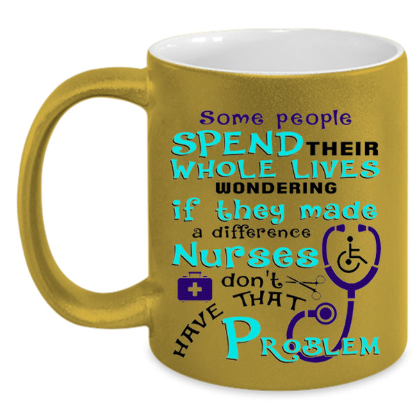 Cool Gift For Nurses Coffee Mug, Awesome Nurses Accent Mug