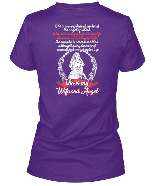 She Is My Wife And Angel T Shirt, Beat Of My Heart T Shirt