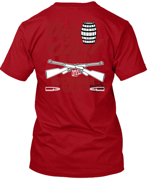 This Girl Is Made Of Gunpowder T Shirt, Being A Veteran T Shirt