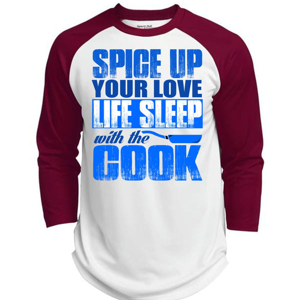 Life Sleep With The Cook T Shirt, I Love Cooking T Shirt, Awesome T-Shirts  (Polyester Game Baseball Jersey)