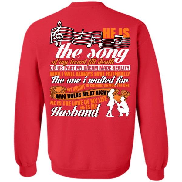 He Is My Husband T Shirt, I Love Husband Sweatshirt