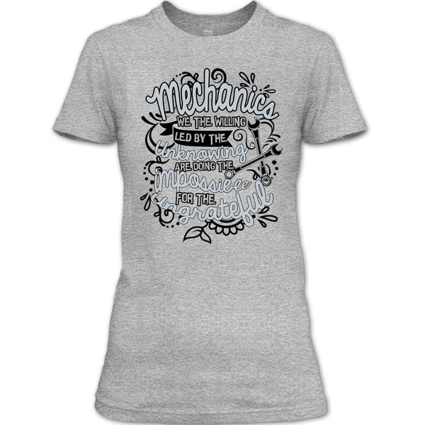 Mechanic We The Willing T Shirt, Gift For Mechanic T Shirt