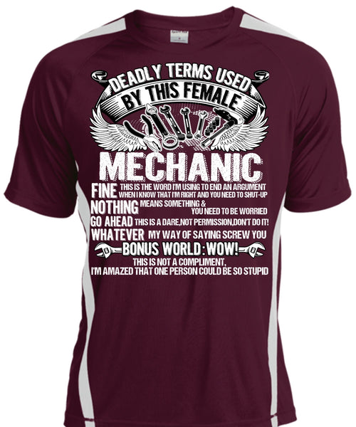 This Female Mechanic T Shirt, Being A Mechanic T Shirt, Cool Shirt