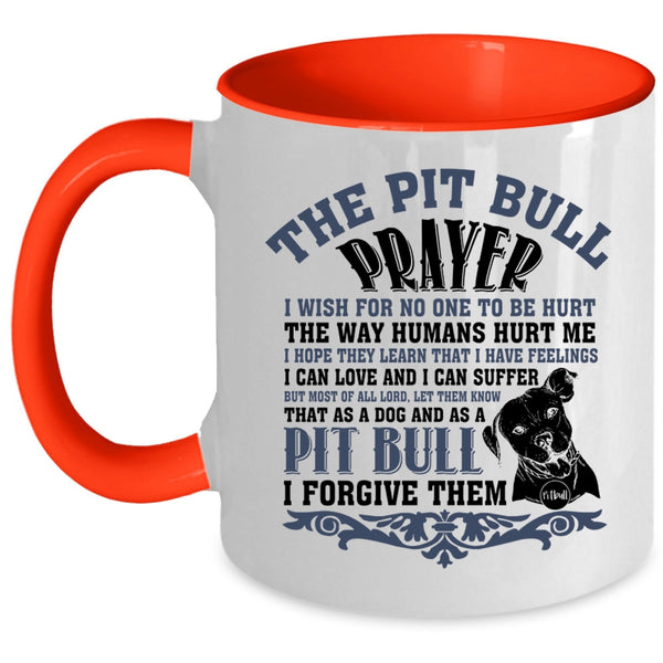 Awesome Pit Bull Coffee Mug, The Pit Bull Prayer Accent Mug