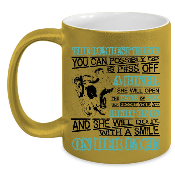 I'm A Biker Coffee Mug, It's My Calling My Way Of Life Accent Mug