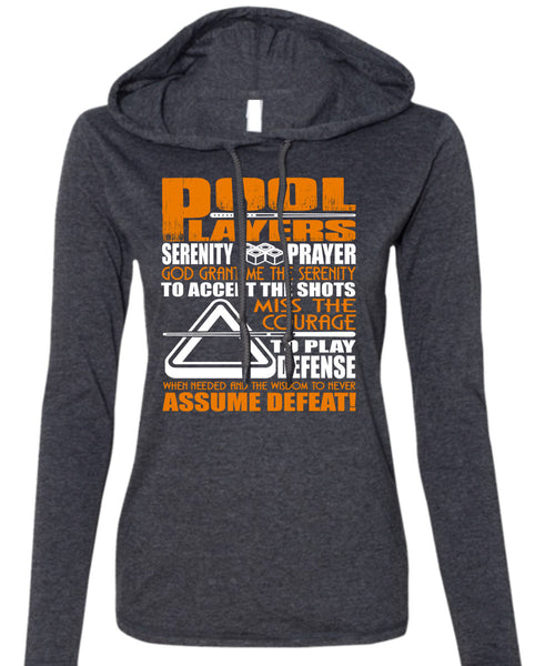 Pool Players T Shirt, I Miss The Courage T Shirt (Anvil Ladies Ringspun Hooded)