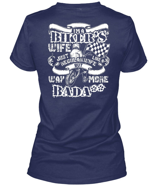 I'm A Biker's Wife T Shirt, I Love Wife T Shirt