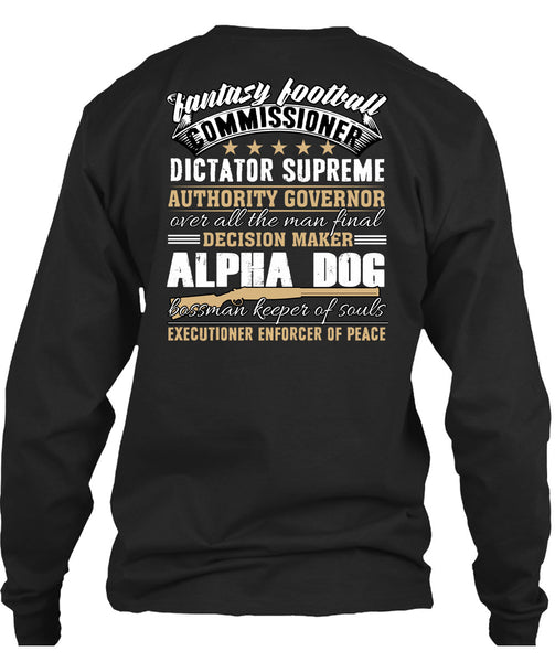 Decision Maker Alpha Dog T Shirt, Fantasy Football T Shirt