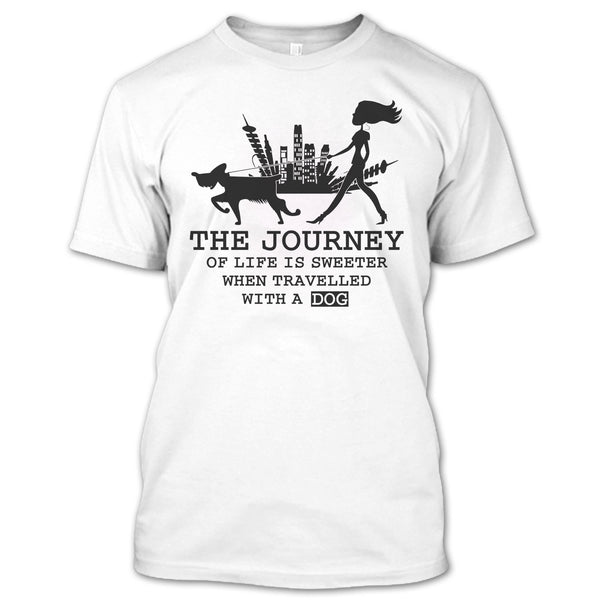 A black t-shirt with the shopify logo