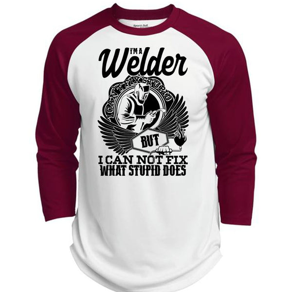 I'm A Welder T Shirt, I Love Welding T Shirt, Awesome T-Shirts  (Polyester Game Baseball Jersey)