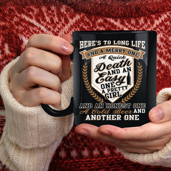 Pretty Girl Coffee Mug, Cold Beer Coffee Cup