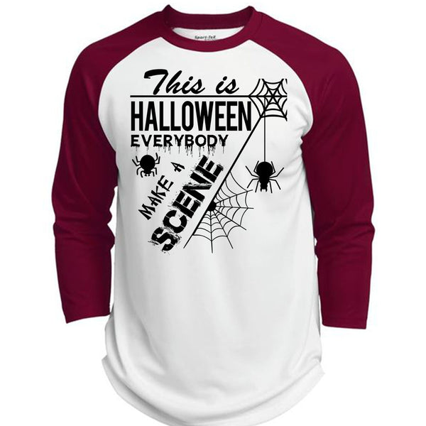 This Is Halloween Everybody Make A Scene T Shirt, Wait For Halloween T Shirt, Awesome T-Shirts  (Polyester Game Baseball Jersey)