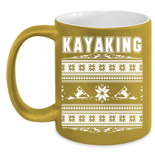 Kayaking Coffee Mug, Make An Ugly Christmas Coffee Cup